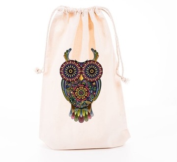 WOREK BAWEŁNIANY 30x45 ECRU OWL SOWA 140g Wor