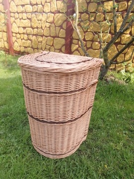 ПЛЕТЕНАЯ КОРЗИНА ДЛЯ БЕЛЬЯ ГРЯЗНАЯ КОРЗИНА