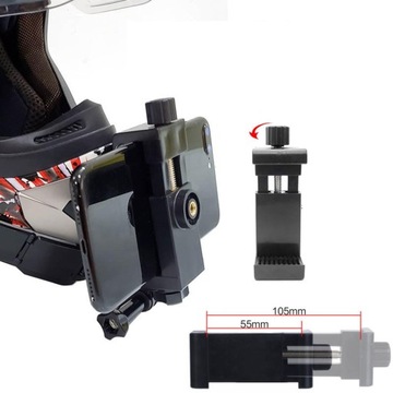 Мотоциклетный шлем с передним креплением на подбородок для GoPro Hero 9 8 7 6 с u