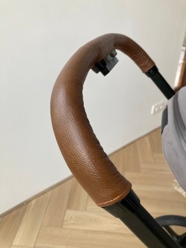 Кожаный чехол на ручку коляски Cybex Priam 2, шнурованный вариант
