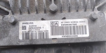CITROEN C8 807 2.0HDI JEDNOTKA MOTORU 9663607880