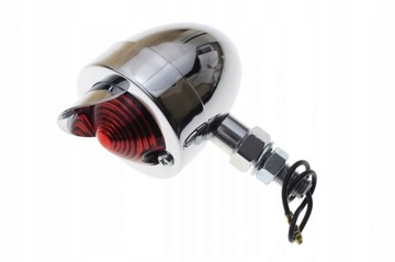 LAMPA TYŁ CHROM JAJKO CZERWONA Z DASZKIEM