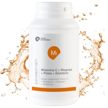 Invex MT Witamina C+ magnez+ potas+ glutation 450g