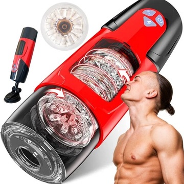 MASTURBATOR MĘSKI penisa POSUWISTY automatyczny elektryczny ssący MOCNY