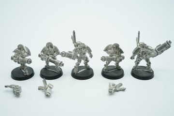 Warhammer 40k Tau Empire XV15 Stealth Armour zestaw 5 figurek metal