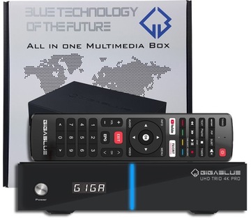GIGABLUE UHD Trio 4K PRO Combo DVB-S2X/T2/C BLUETOOTH WiFi 1200Mbps