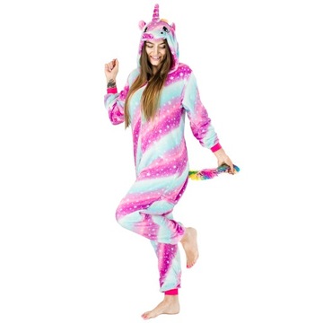 ONESIE KIGURUMI CIEPŁA PIŻAMA JEDNOCZĘŚCIOWA NA ZAMEK DRES KOMBINEZON L