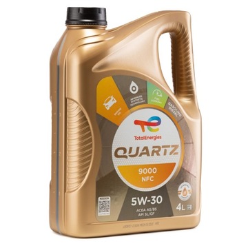 Olej silnikowy syntetyczny TOTAL QUARTZ 9000 NFC 5W30 4L SL/CF, A5/B5, FORD