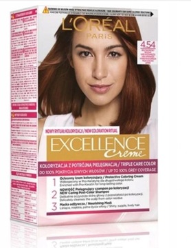 L'Oreal Excellence Farba Do Włosów 4.54