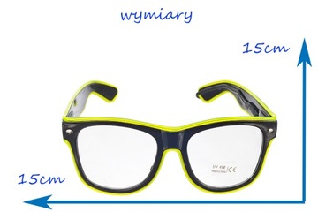 СВЕТОДИОДНЫЕ ОЧКИ, НА БАТАРЕЯХ, ПРОЗРАЧНЫЕ ЛИНЗЫ, СМЕШАНИЕ ЦВЕТОВ E1851EMAJ