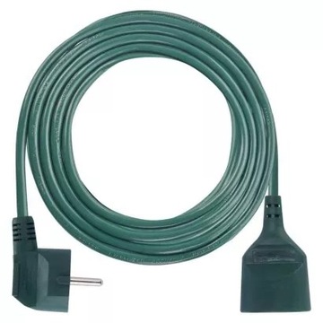 Przedłużacz 5 m / 1 gniazdo / zielony / PVC 1 mm2