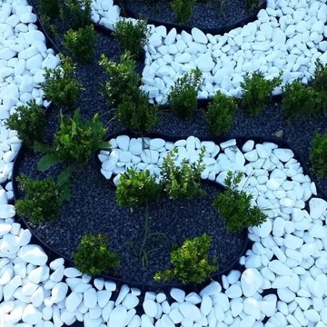 KAMIENIE DO BIOKOMINKA BŁYSZCZĄCE BIAŁE KAMIENIE DEKORACJA BIOKOMINEK 25KG