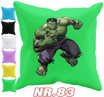 POSZEWKA NA PODUSZKĘ JAŚKA DO PRZEDSZKOLA HULK + IMIĘ GRATIS