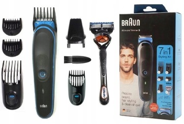 ZESTAW MASZYNKA TRYMER BRAUN + MASZYNKA GILETTE