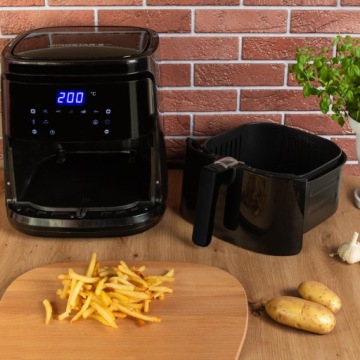 Вместительная обезжиренная фритюрница 7л 1900Вт Air Fryer XL 7 программ