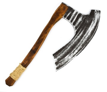 TOPÓR DREWNIANY WIKINGA TOPOREK Z DREWNA 53CM