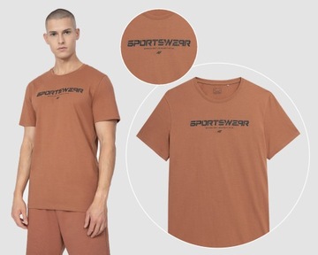 4F KOSZULKA MĘSKA BAWEŁNIANA T-SHIRT SPORTOWY