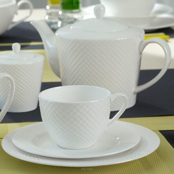 Чайный сервиз Villa Italia на 6 персон Бари белый