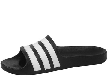 ADIDAS ADILETTE AQUA K F35556 KLAPKI BASENOWE PLAŻOWE CZARNE KAPCIE