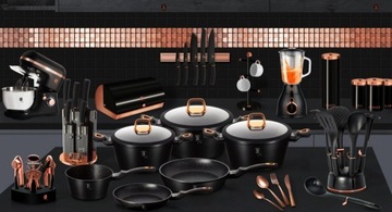 ГРАНИТНАЯ СКОВОРОДА-ГРИЛЬ 28см BERLINGER HAUS BLACK ROSE BH-1636