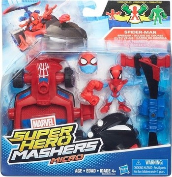HASBRO SUPER HERO MASHERS SPIDER-MAN + POJAZD
