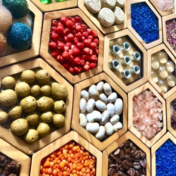 Сенсорные шестиугольные панели Монтессори mini senso