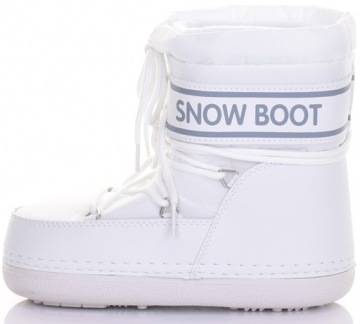 MODNE ŚNIEGOWCE DAMSKIE WSUWANE BUTY ZIMOWE BOOT