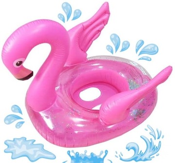 KOŁO DMUCHANE DO PŁYWANIA PONTON Z SIEDZISKIEM FLAMING BROKAT