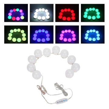 LAMPKI DO LUSTRA 10x LED ŚWIATŁA TOALETKI MAKIJA