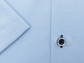 Błękitna koszula z krótkim rękawem MODINI YK04 164-170 43-REGULAR