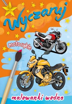 MALOWANKA KOLOROWANKA WODNA WYCZARUJ MOTOCYKLE
