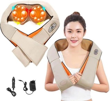 MASAŻER SZYI KARKU PLECÓW CIAŁA GRZEJĄCY SHIATSU