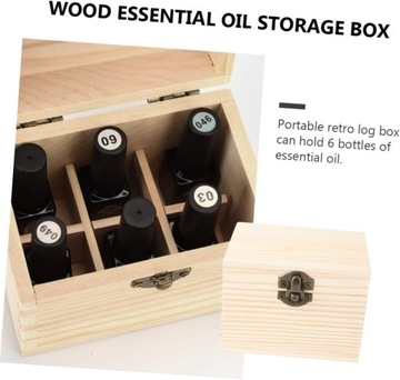 1 6 Деревянный органайзер для эфирных масел, футляр для хранения масел.