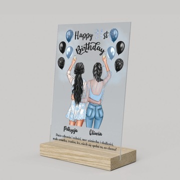 Подарок на акриловом стекле - другу.