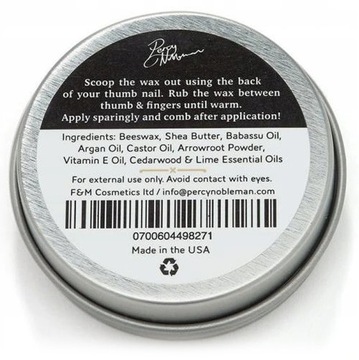 Воск для усов Percy Nobleman в тигле 20 мл.