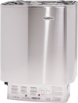 КОМПЛЕКТ NARVI NM 9 KW DOOR AKCES SAUNA LAMP BRUSHED STEEL