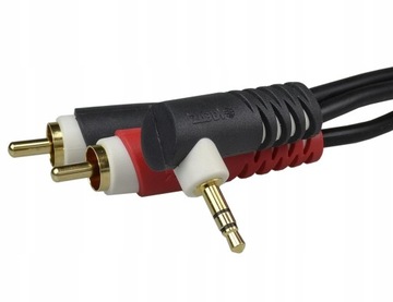 KLOTZ Угловой кабель MINI JACK 3,5 / 2x RCA Cinch 2м