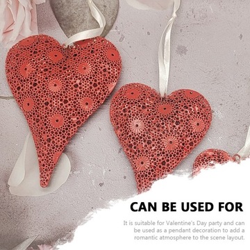 КУЛОН «ЛЮБОВЬ» СТЕКЛЯННЫЙ ПОДВЕСНОЙ ОРНАМЕНТ СЕРДЦЕ 6 ШТ.