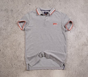 SUPERDRY JAPAN _ KOSZULKA POLO _ S _ MEN _ 100% BAWEŁNA