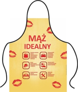 Przepiękny Fartuszek dla Mężczyzny Męża, Prezent Pamiątka na Walentynki