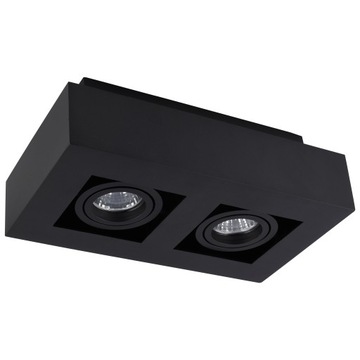 LAMPA SUFITOWA PLAFON LED OPRAWA NATYNKOWA CZARNA