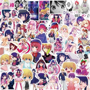 100 sztuk naklejki OSHI NO KO Anime Japan Girls V