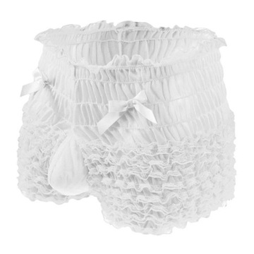 Sexy Men Trunks Ruffled Lace Girly Briefs Sissy Fe