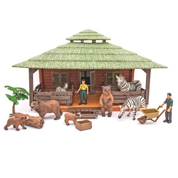 2332 Farma XL Safari z Figurkami Misie Zebry Domek