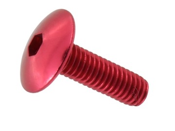 ŚRUBA OWIEWKI ALUMINIOWA śrubki owiewek M6 CZERWON