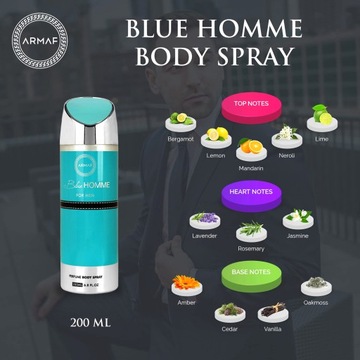 ARMAF BLUE HOMME HIM ПАРФЮМИРОВАННЫЙ ДЕЗОДОРАНТ 200МЛ