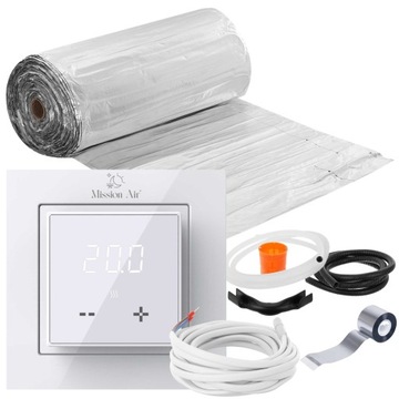 ZESTAW MATA GRZEWCZA grzejna Mission Air pod panele MAL-160W/m² 12m² LCD