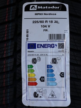 FORD KUGA III KOLA ZIMNÍ 225/60R18 MATADOR NOVÉ