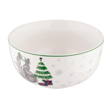 Рождественские суповые тарелки, 6 шт, Салатники Altom Winter Friends, 13 см