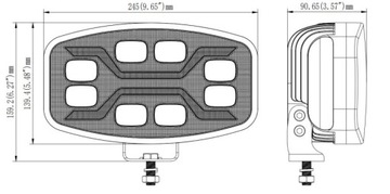 SPIDER L3436 СВЕТОДИОДНАЯ ФАРА + СТРОБЕСКОП ДАЛЬНЕГО ДИАПАЗОНА